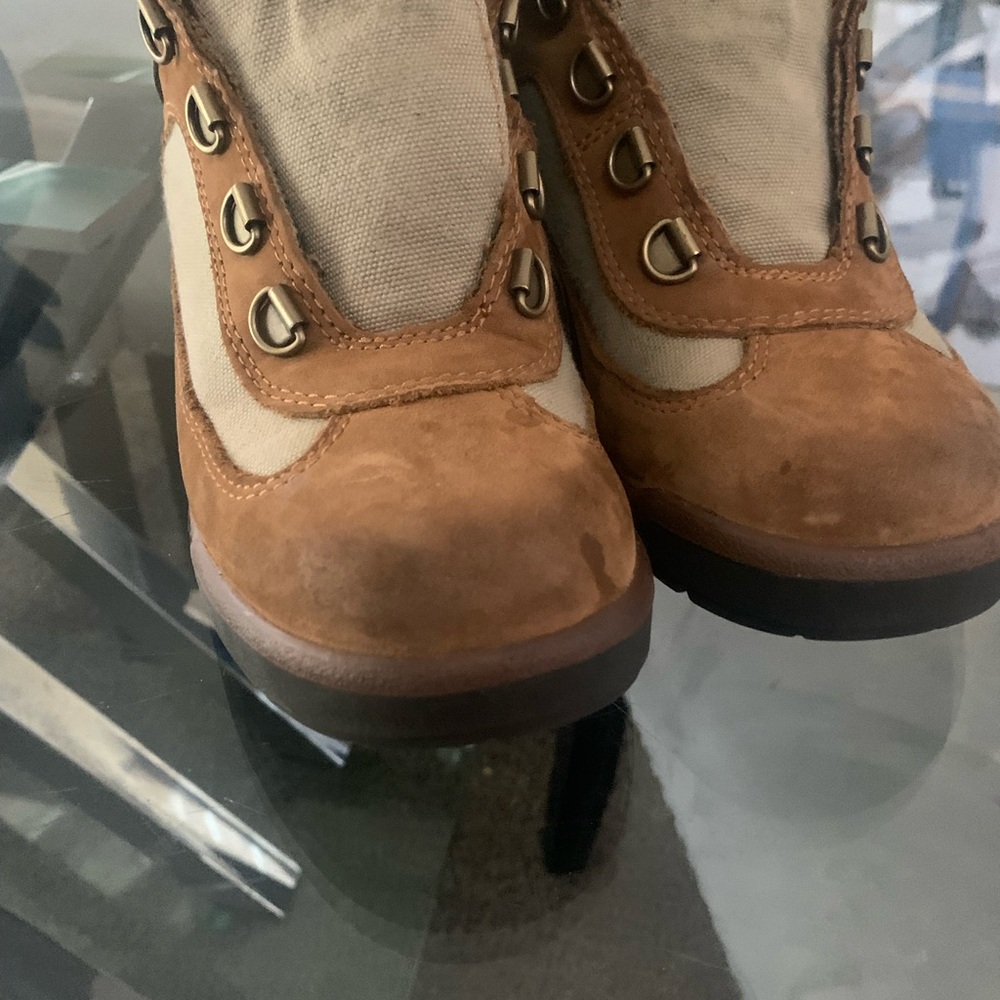 Timberland Chestnut and Beige Boots